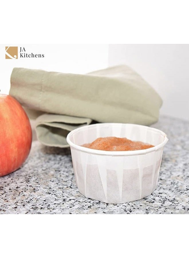JA Kitchens 4 oz Paper Souffle Portion Cups, Small Containers, Value Set of 500 - Image 5