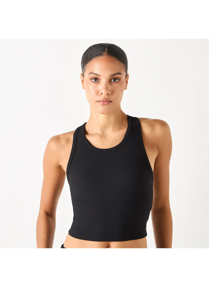ADOT by Splash Ribbed Sleeveless Tank Top with Racerback