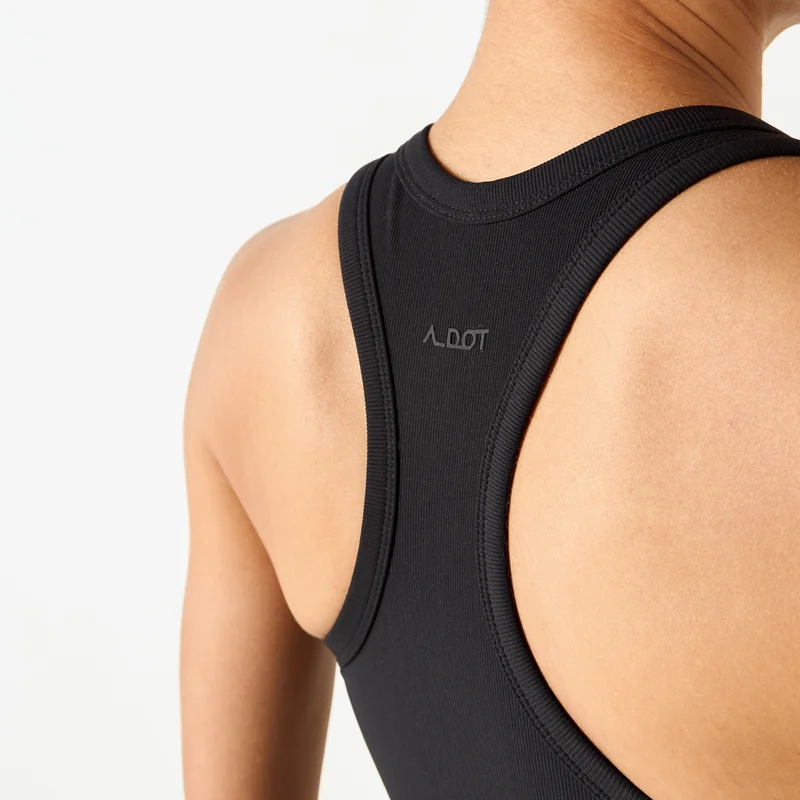 ADOT by Splash Ribbed Sleeveless Tank Top with Racerback