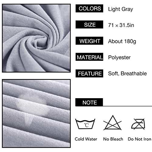 Kachanaa 4 Pieces Solid Color Stretch Knit Head Wrap Extra Long African Head Scarf Breathable Turbans for Black Women - Image 3