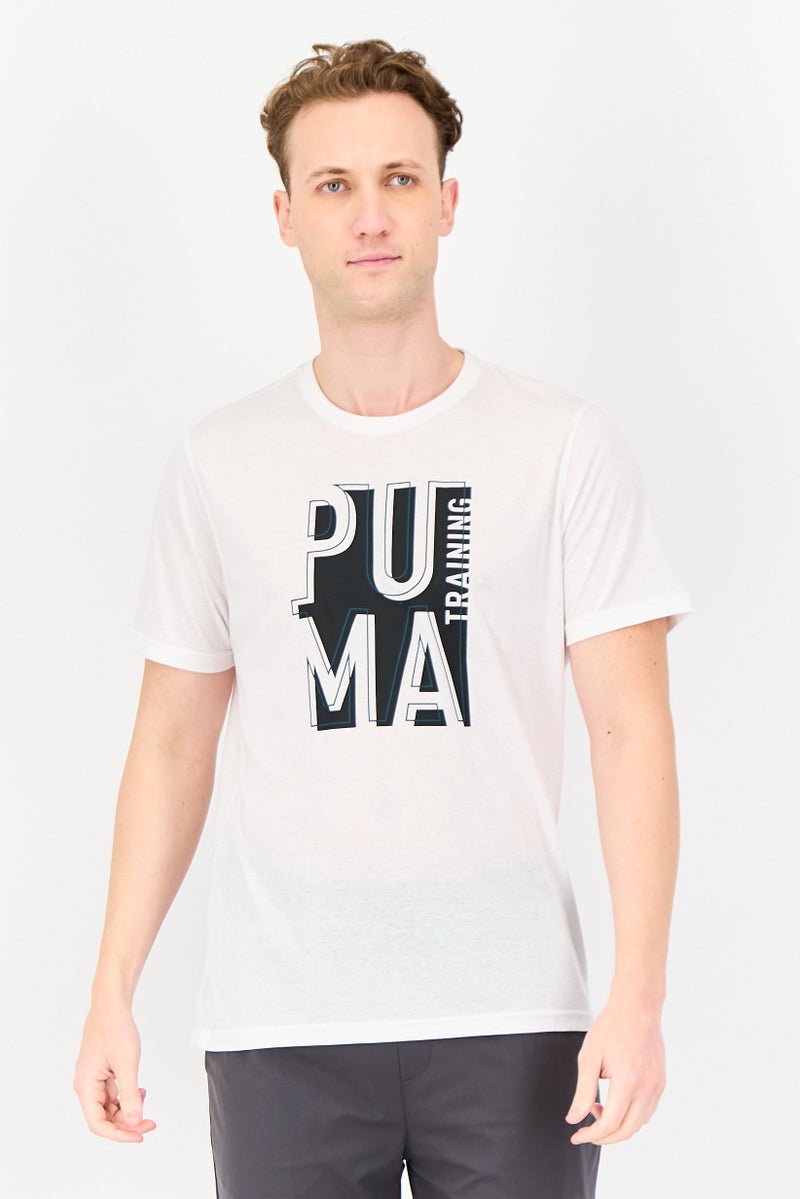 PUMA تي شيرت رياضي للرجال بأكمام قصيرة مناسب للخارج، متعدد الألوان - Image 1