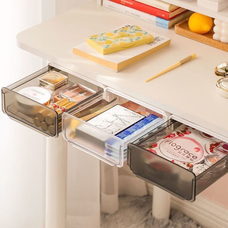 Under Desk Storage Box ABS Plastic Drawer Organizer, 18L, Dustproof, Modern Simple Style - Image 3