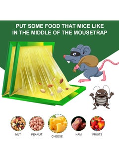 URbazaar 12 Pcs Set Mouse Traps Indoor,Mouse Glue Traps,Sticky Traps, Glue Boards Professional Strength That Work Capturing Indoor and Outdoor Rat  - Image 3