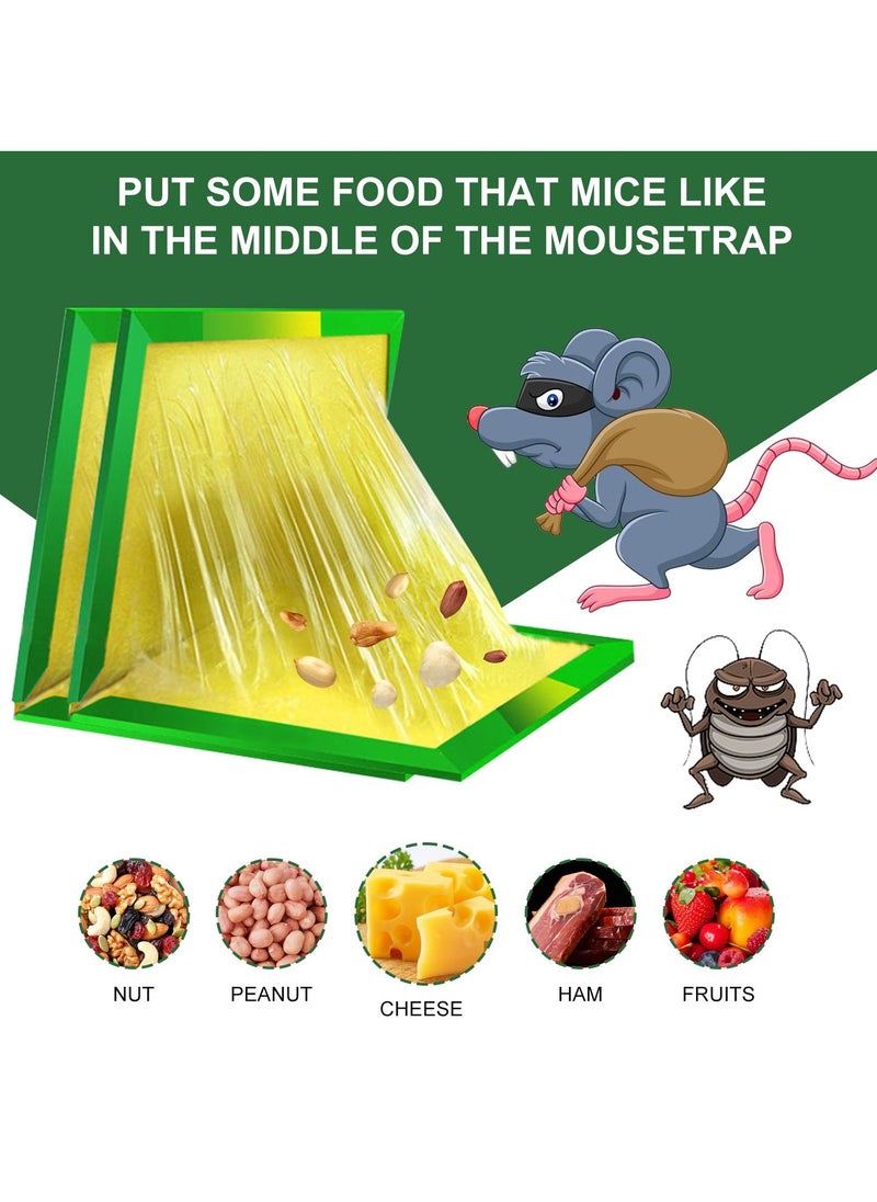 URbazaar - 12 Pcs Set Mouse Traps Indoor,Mouse Glue Traps,Sticky Traps, Glue Boards Professional Strength That Work Capturing Indoor and Outdoor Rat - Image 1