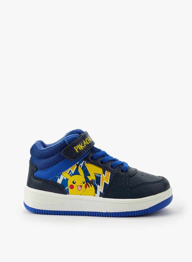 Pokemon Boys Pikachu Print High Top School Sneakers - Image 3