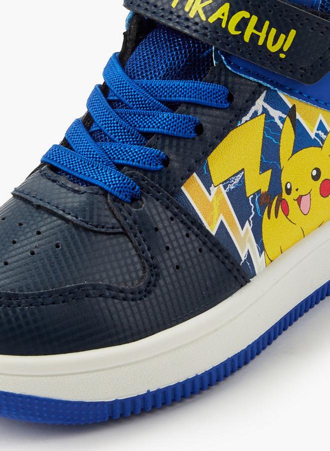 Pokemon Boys Pikachu Print High Top School Sneakers - Image 4