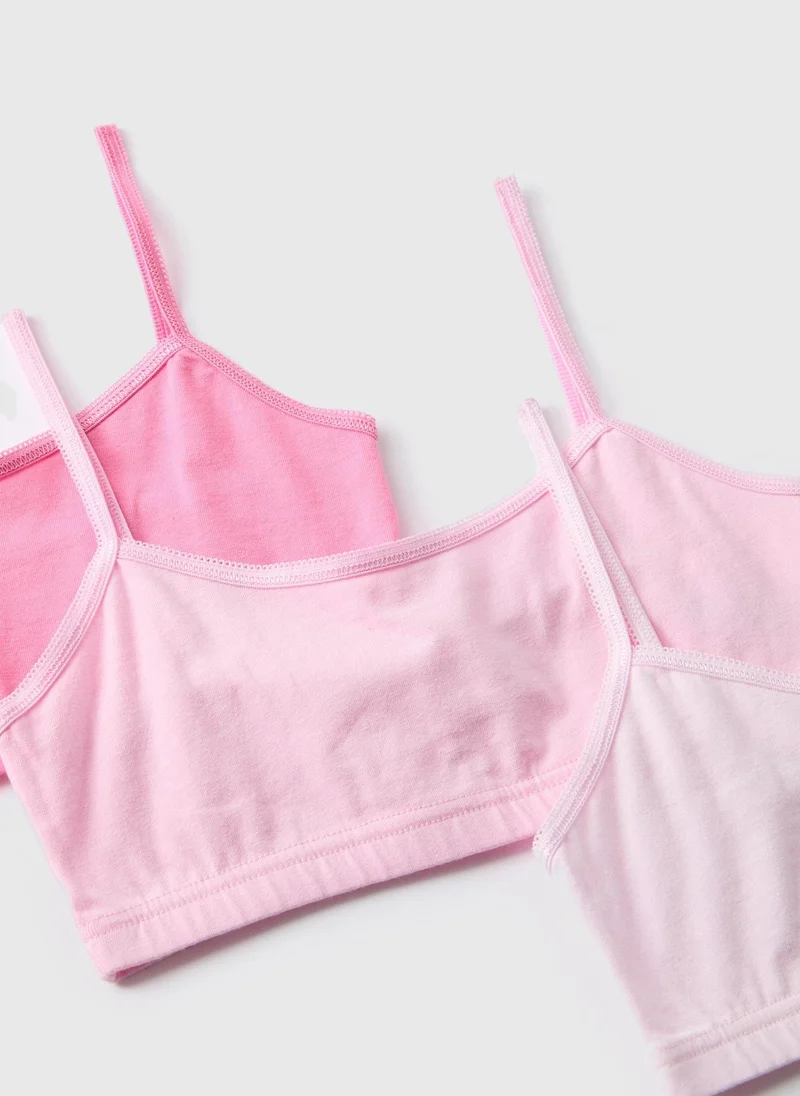 Matalan 5 Pack Pink Crop Tops