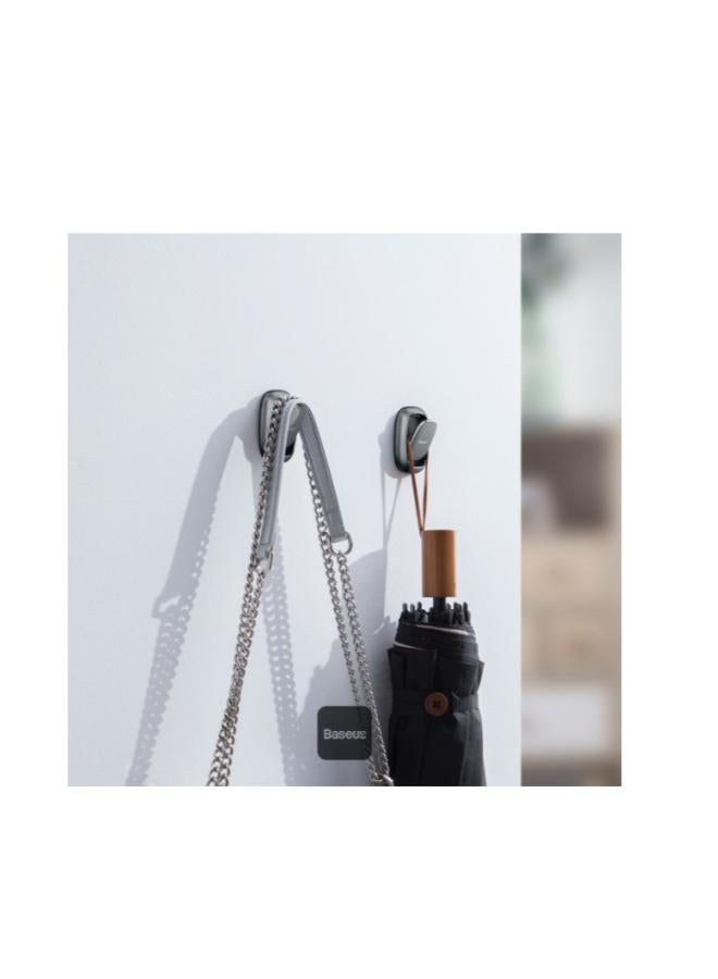 بيسوس Car Tool Beetle Vehicle Hook Cable Organizer Dark Grey - Image 3