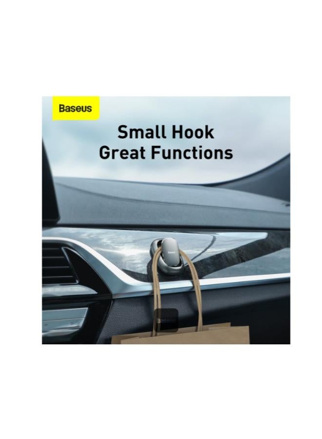 بيسوس Car Tool Beetle Vehicle Hook Cable Organizer Dark Grey - Image 4