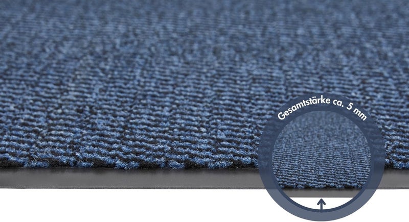 ANDIAMO Easy Doormat, Dirt Trapper for House Entrance, Flexible Use Inside, Covered Outdoor Areas or as Shoe Mat, 40 x 60 cm, Blue - Image 5