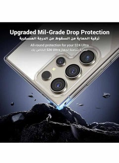 Lemon Samsung Galaxy S24 Ultra Case Cover 6.8 Inch, Effectively Delays Yellowing Case, Shockproof Bumper Protective Phone Cover, Full Coverage Drop Protection Case, Anti-Scratch Back Cover Clear  - Image 3