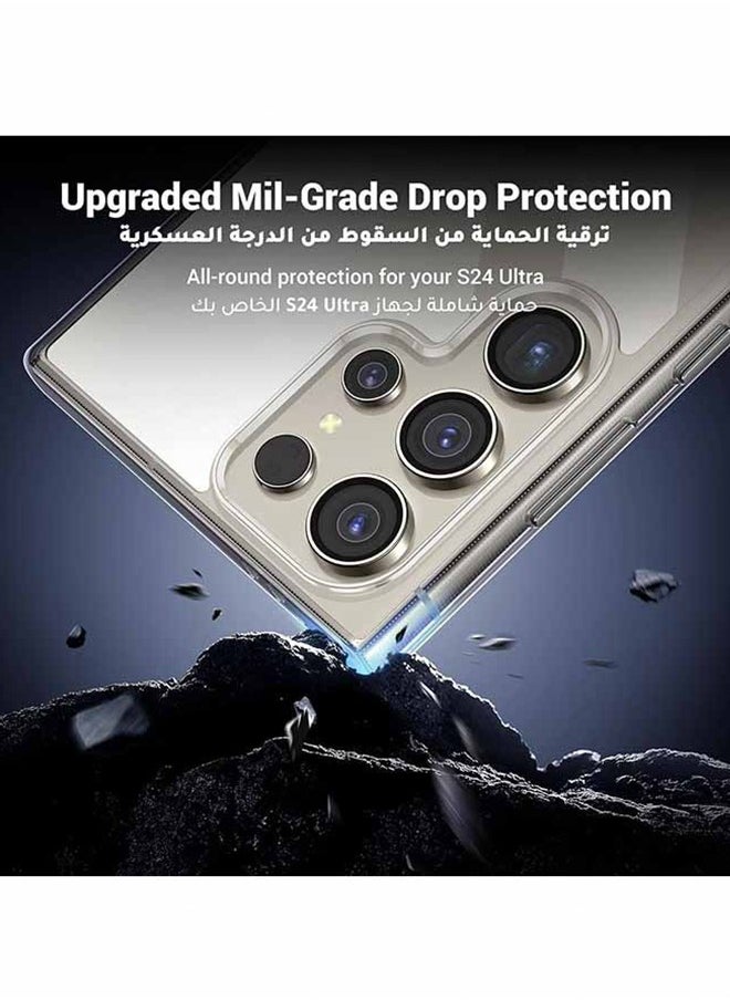 Lemon Samsung Galaxy S24 Ultra Case Cover 6.8 Inch, Effectively Delays Yellowing Case, Shockproof Bumper Protective Phone Cover, Full Coverage Drop Protection Case, Anti-Scratch Back Cover Clear  - Image 3
