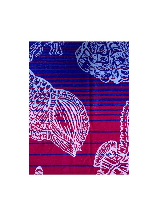 توالا بشكير بحر توالا,تصميم حصان البحر, قطن 100%,ناعم على الجسم مقاس 86*160 - Image 2