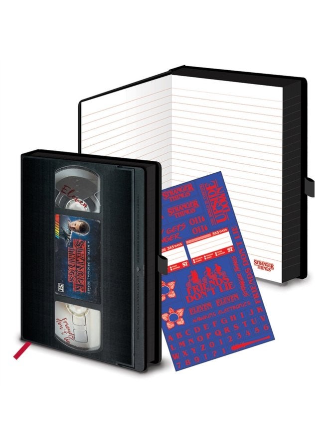 Stranger Things Vhs Season One A5 Premium Notebook - Paperback