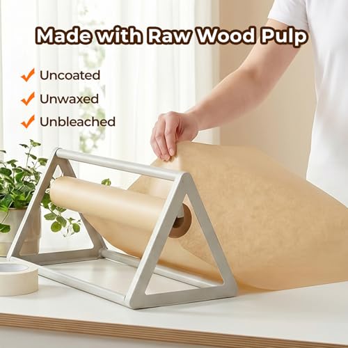 YRYM HT Brown Butcher Paper Roll for Smoker - Natural Food Grade Brown Wrapping Paper for BBQ Briskets, Smoking & Wrapping Meats, 18inch x 2100inch (176 ft) - Unbleached Unwaxed and Uncoated - Image 4