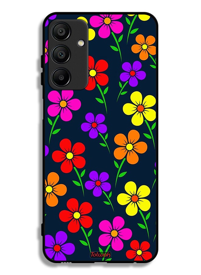 Tolwak Samsung Galaxy A15 4G Protective Case Cover Colorful Flowers - Image 1