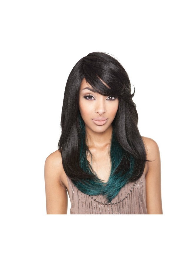 Brown Sugar Sugar Human Hair Blend Full Wig Bs110 (1B) - Image 1