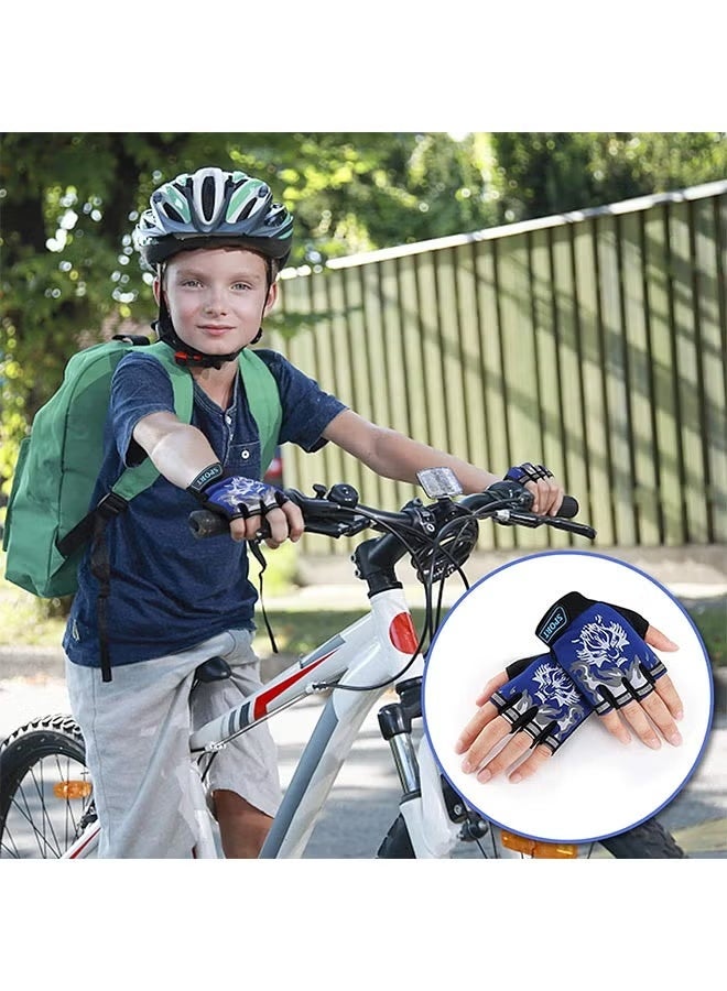 Winner Kids Half Finger Gloves, Sport Gloves Non-Slip Gel Shock Absorbing Gloves for Children Cycling Riding Outdoor Sports - Image 5