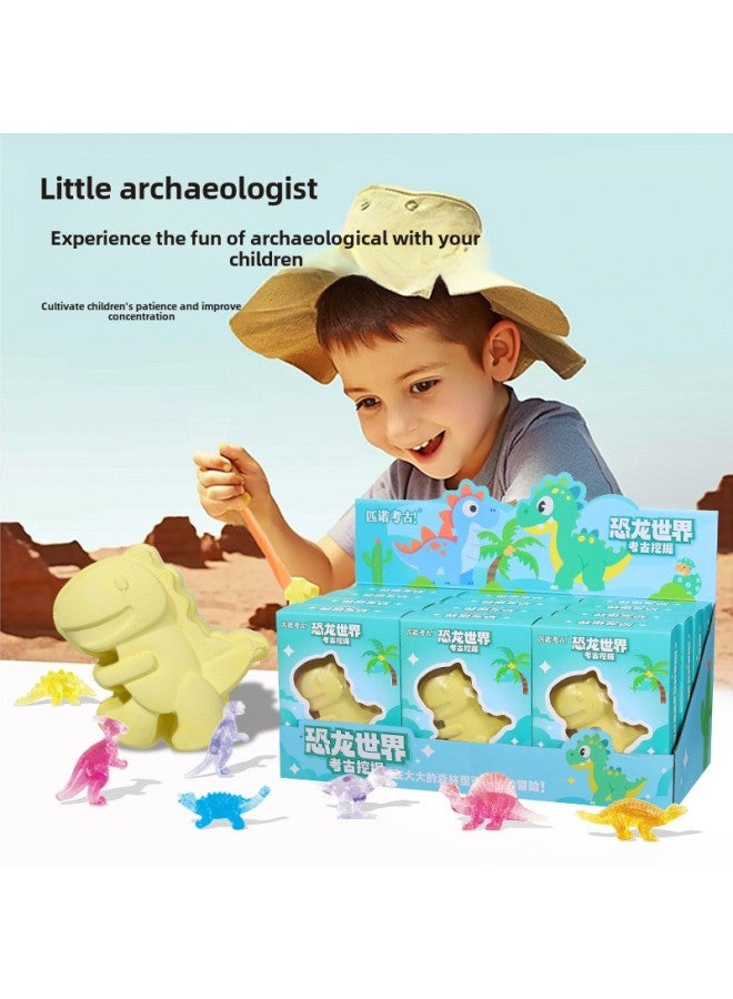 Pinot Children's Handmade DIY Archaeological Digging Toys Girls Digging Gems Blind Box Set Educational Toys Wholesale-Colors:Archaeological Digging Egg Party Series 【Live Edition】】 - Image 5