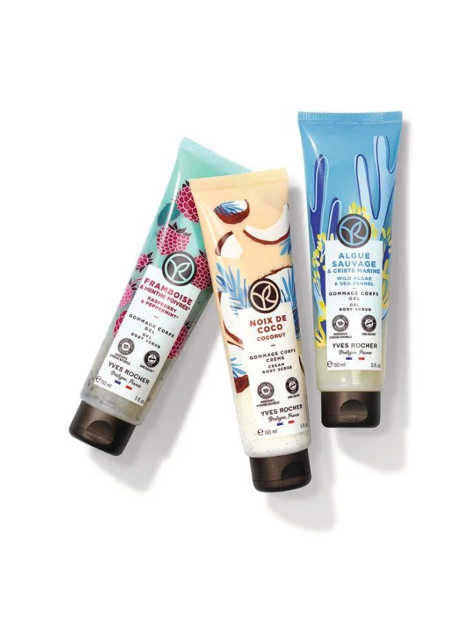 Yves Rocher SCRUB RASPBERRY PEPPERMINT PEPPERMINT 150ML TUBE
