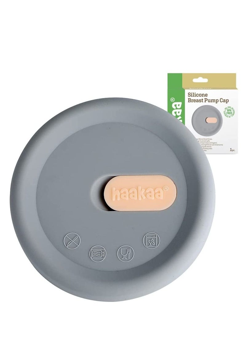 haakaa - Lid Manual Breast Pump Silicone Cap Fit All Breast Pumps 1 Pc - Image 1