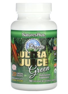 NaturesPlus Organic Ultra Juice Green 90 Organic Bi-Layered Tablets 
