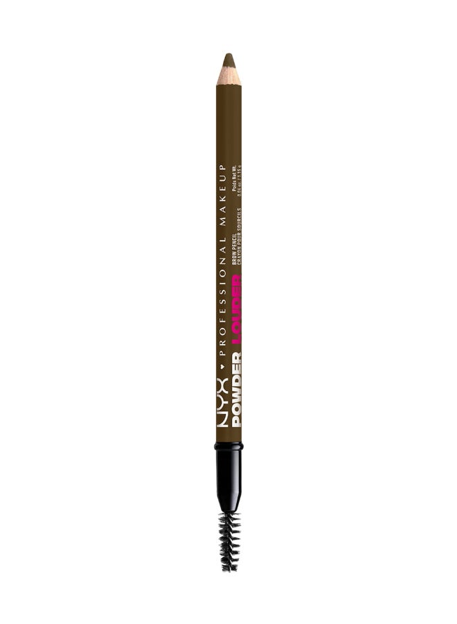 NYX PROFESSIONAL MAKEUP بودرة لاودر، قلم حواجب، يدوم لمدة 12 ساعة، ألياف دقيقة قابلة للبناء، لون بني - Image 1