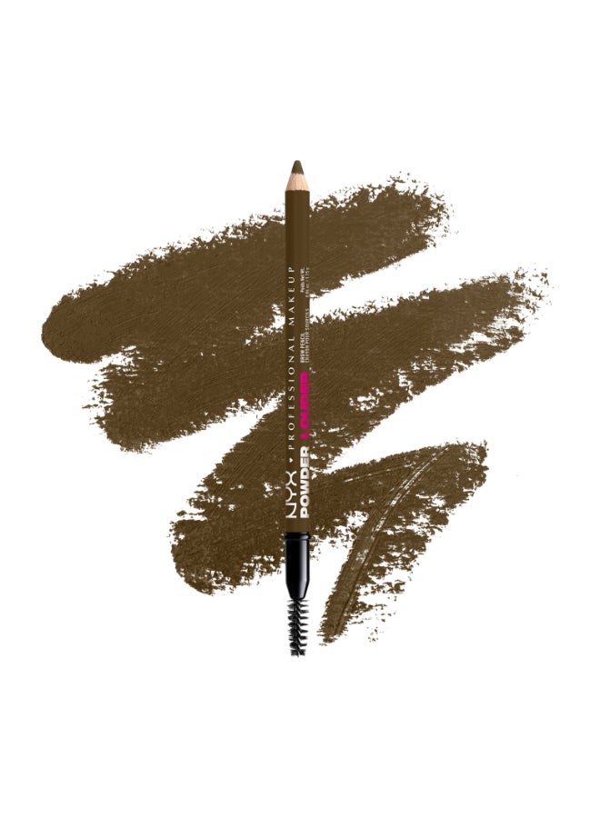 NYX PROFESSIONAL MAKEUP بودرة لاودر، قلم حواجب، يدوم لمدة 12 ساعة، ألياف دقيقة قابلة للبناء، لون بني - Image 3