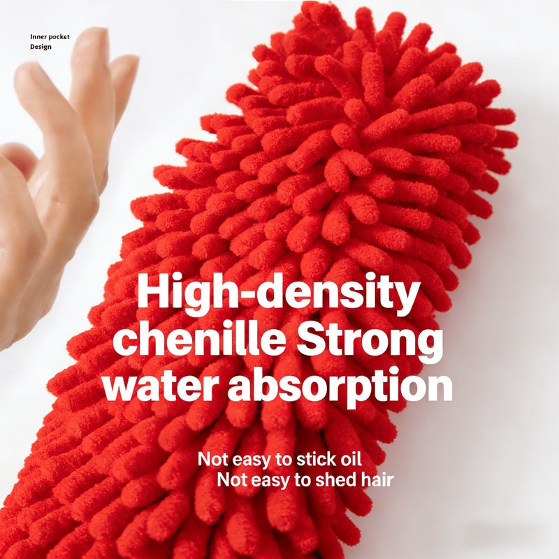 Rabbit Chenille Fingertip Towel Quickly Dries Wet Hands One Wipe Ideal for Kitchen Bathroom - Image 4