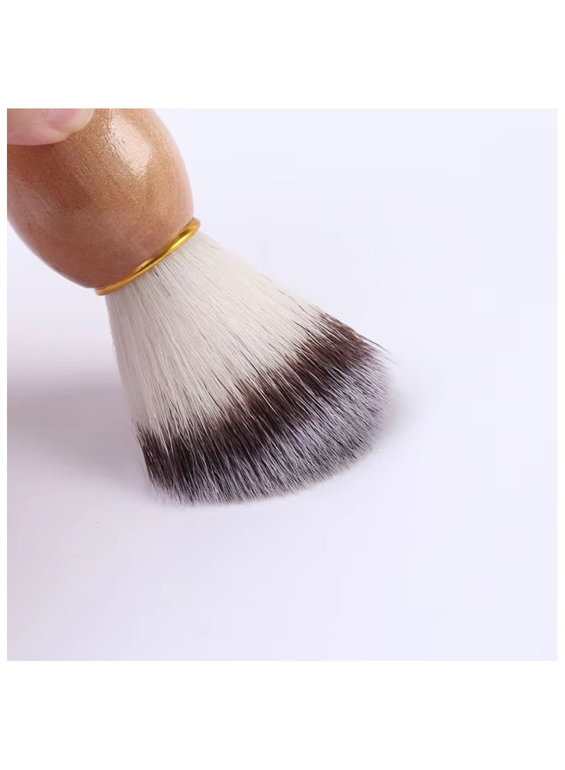 Shaving Brush, Shaving Gel Application Brush, Hair Cleaning Brush for Shaving, Face Brush, Beard Shaving Brush, Men Facial Hair Removal Brush for Face and Neck, Face Cleaning Brush after Shaving - Image 5