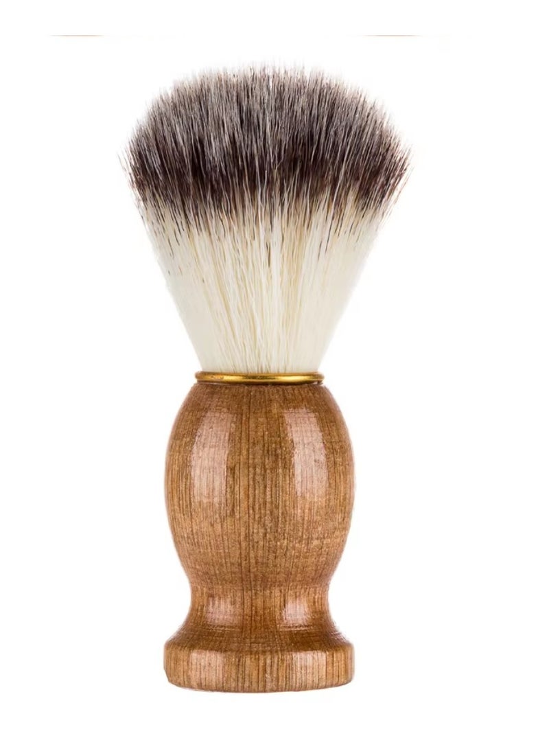 Shaving Brush, Shaving Gel Application Brush, Hair Cleaning Brush for Shaving, Face Brush, Beard Shaving Brush, Men Facial Hair Removal Brush for Face and Neck, Face Cleaning Brush after Shaving - Image 3