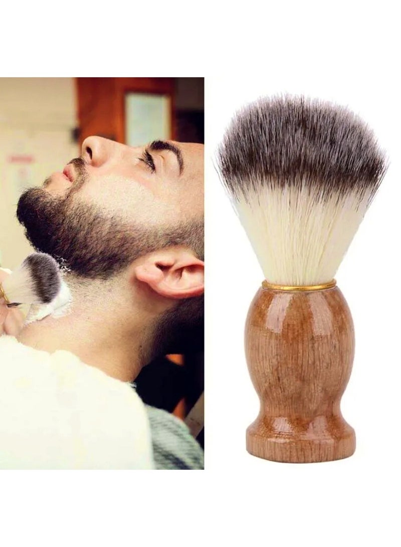 Shaving Brush, Shaving Gel Application Brush, Hair Cleaning Brush for Shaving, Face Brush, Beard Shaving Brush, Men Facial Hair Removal Brush for Face and Neck, Face Cleaning Brush after Shaving - Image 1