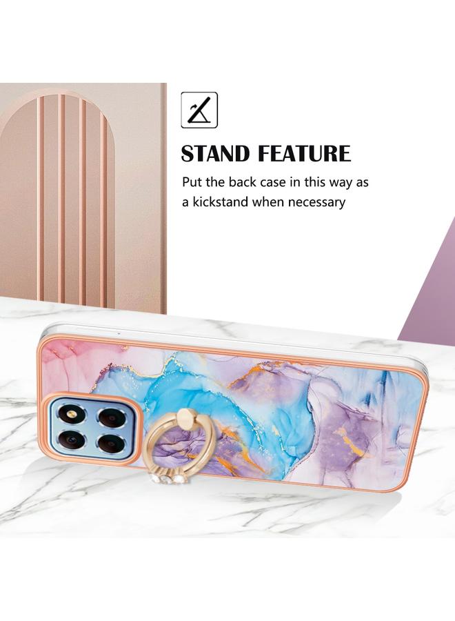 S-TOP Case For Honor X8 5G / X6 4G Electroplating IMD TPU Phone Case with Ring - Image 3