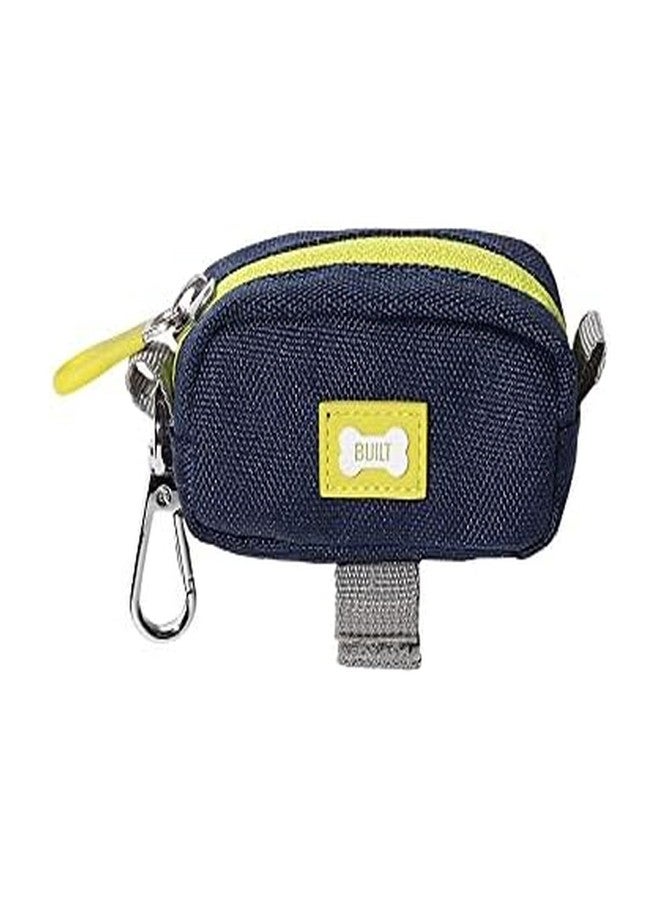 BUILT Pet Waste Bag Dispenser, Navy and Yellow - Image 1