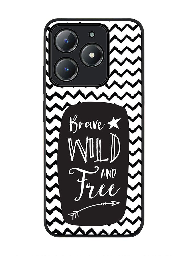 Stylizedd For Realme C63 / Realme C61 4G Case,Slim fit Camera Protection, Shockproof Thin Phone cover  - Brave, Wild And Free - Image 1