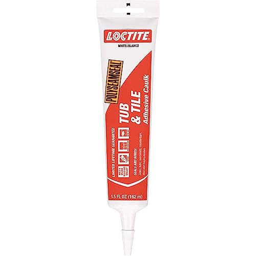 Loctite 1515861 Polyseamseal Tub & Tile Adhesive Caulk 5.5-Ounce Tube (White, Pack of 1) - Image 5