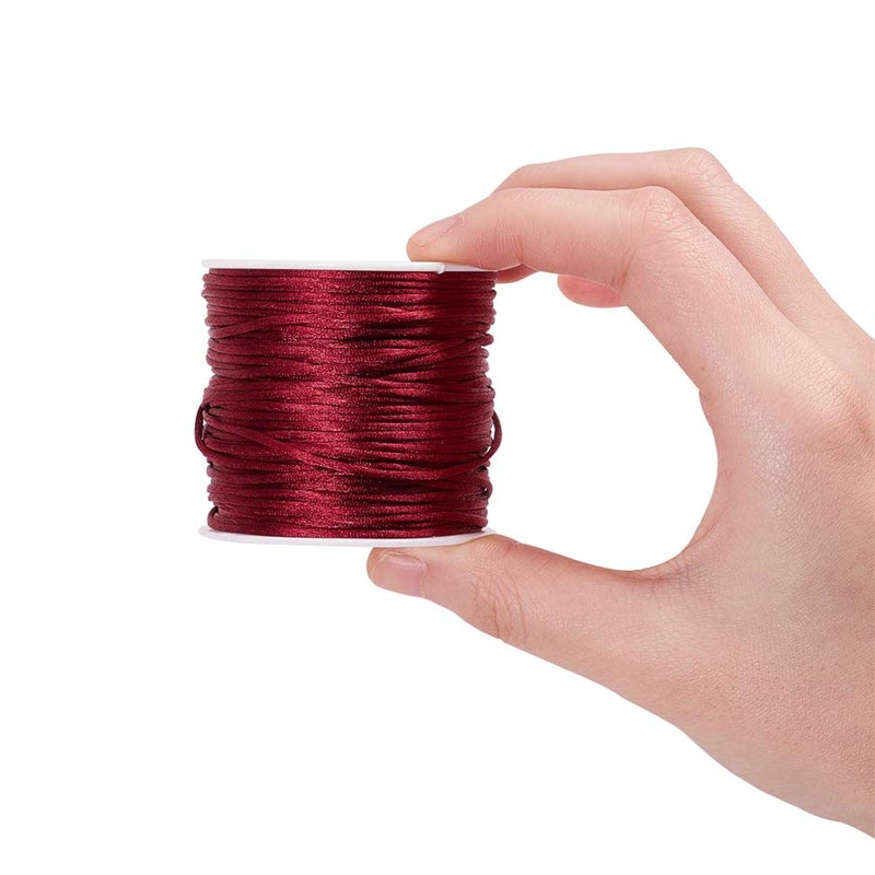 PH PandaHall 600 Yards 1mm Rattail Cord Nylon String Satin Cord 20 Colors Silk Cord Beading String for Necklace Friendship Bracelet Beading MacramÃ© Kumihimo Chinese Knot Dream Catchers Braid Hair - Image 5