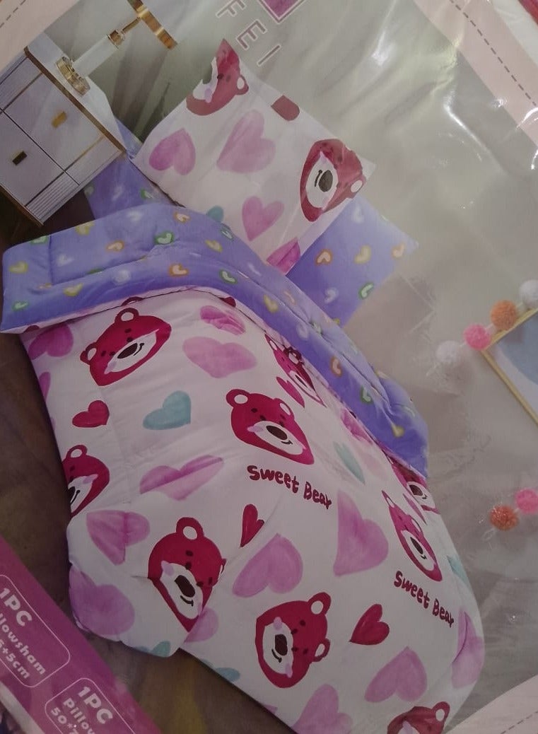 بيفي طقم مفرش أطفال برسومات كرتونية