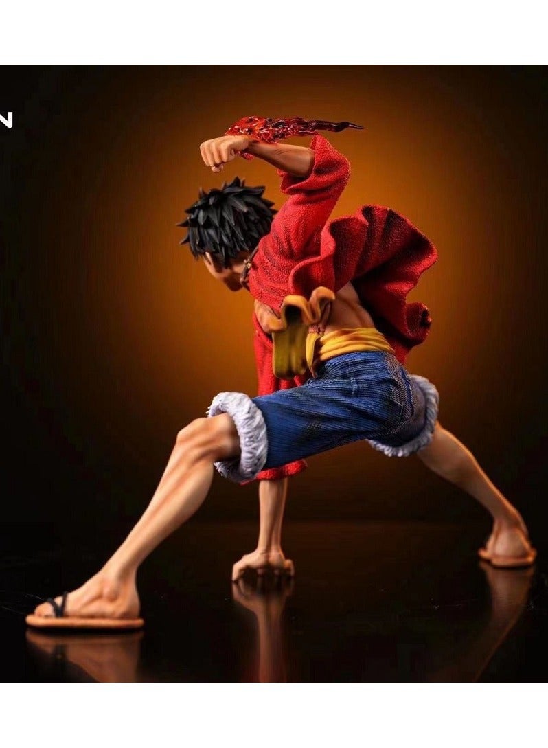 One Piece GK Battle Painting Style Luffy Animation Hand Model Decoration - Image 5