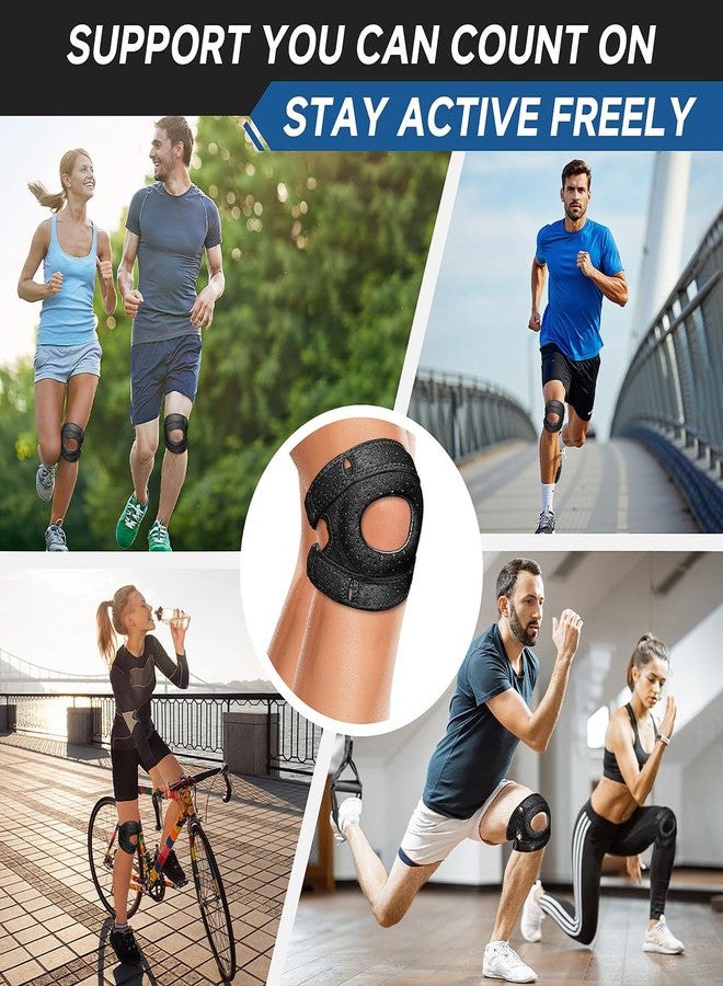 BOKKY Knee Brace for Women Men - Knee Compression Sleeve & Patella Band Support - Adjustable Knee Pads for Running, Injury Recovery, Arthritis - Knee Sleeves for Women and Men - Image 5