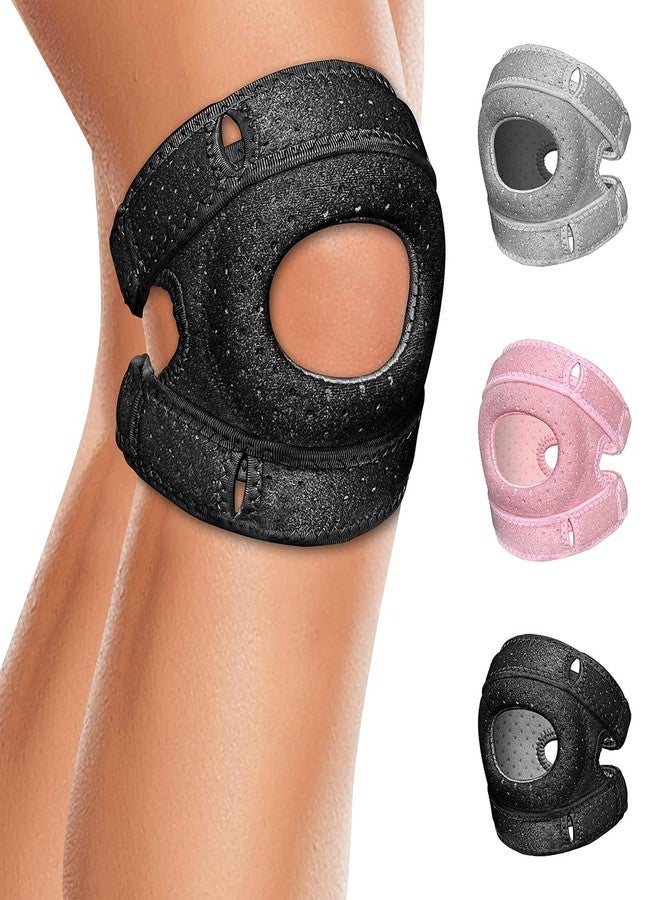 BOKKY Knee Brace for Women Men - Knee Compression Sleeve & Patella Band Support - Adjustable Knee Pads for Running, Injury Recovery, Arthritis - Knee Sleeves for Women and Men - Image 1