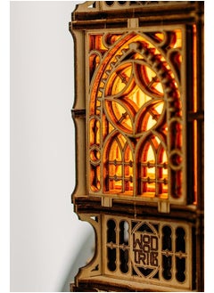 Wood Trick Wood Trick Antique Lantern Luminous LED 3D Wooden Puzzles for Adults and Kids to Build - 2-Mode Lighting - Engineering DIY Project Mechanical 3D Puzzle Model Kits for Adults  - Image 2
