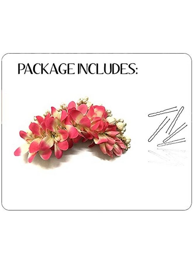 Hair Flare - 2107 Hair Pin Accessories For Women Hair Pins For Wedding Anniversary Pack Of 1 Dark Pink - Image 1
