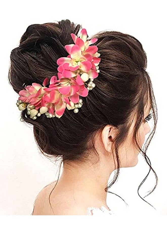 Hair Flare - 2107 Hair Pin Accessories For Women Hair Pins For Wedding Anniversary Pack Of 1 Dark Pink - Image 1