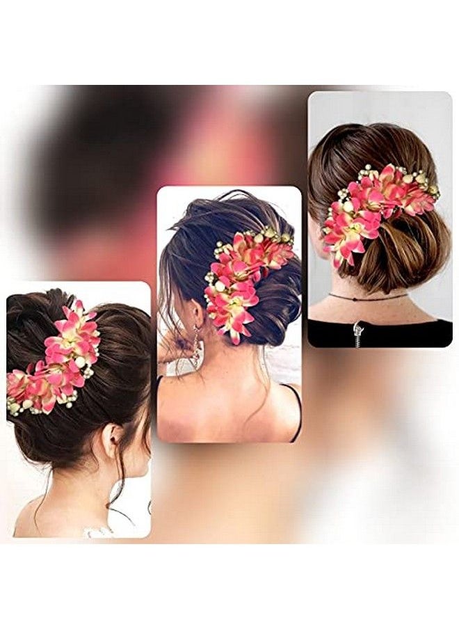 Hair Flare - 2107 Hair Pin Accessories For Women Hair Pins For Wedding Anniversary Pack Of 1 Dark Pink - Image 1