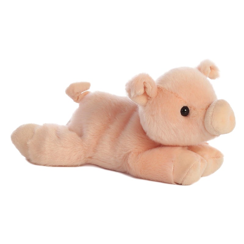 AuroraÂ® Adorable Mini Flopsieâ„¢ Percyâ„¢ Stuffed Animal - Mini Companions Ready for Playful Adventures - for Kids All Ages, Toddlers, Adults, and Families - Pink 8 Inches - Image 1