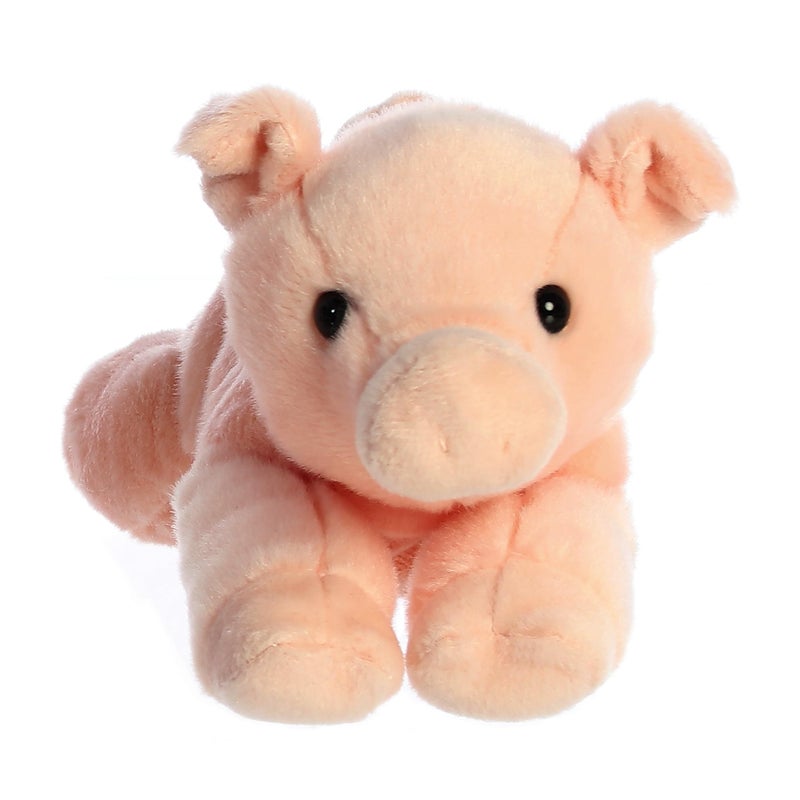 AuroraÂ® Adorable Mini Flopsieâ„¢ Percyâ„¢ Stuffed Animal - Mini Companions Ready for Playful Adventures - for Kids All Ages, Toddlers, Adults, and Families - Pink 8 Inches - Image 2