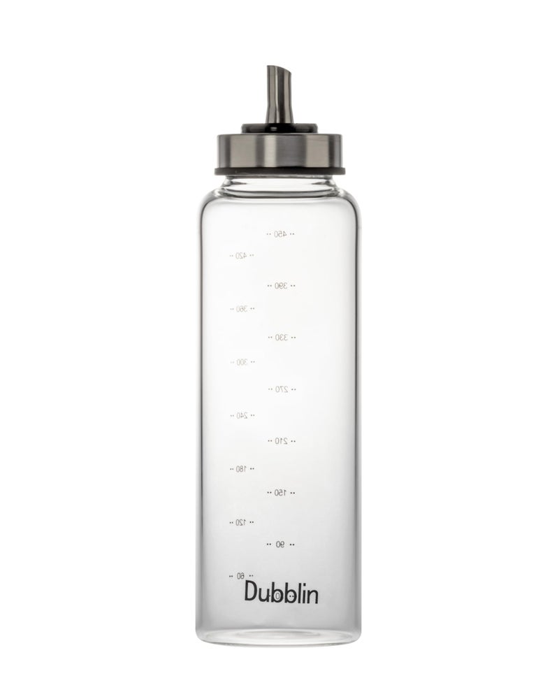 DUBBLIN Cook Oil Bottle Dispenser - 500 ml | Borosilicate Glass Oil Dispenser | Microwavable, Food Safe, 100% Flame Proof - Image 2