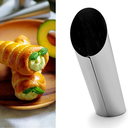 Nidy 6Pcs DIY NonStick Stainless Steel Baking Tubes Set Spiral Horn Pastry Cream Roll TubesMoldCannoli FormsCroissant Shell Metal Ice Cream RollFunnel ShapeKitchenParty - Image 5