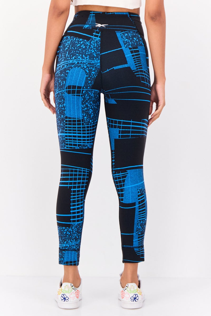 Reebok Women Sportswear Fit Training 3/4 Leggings, Multicolor - Image 2